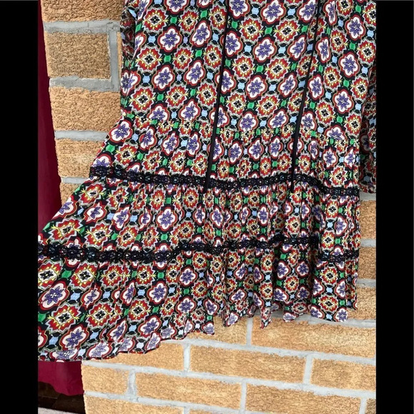 alice + olivia Arnette Tiered Tunic Dress medium - Picture 7 of 14